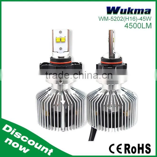 5202 / H6 / 9009 Led Bulb, 45w P- hilips 4500 Lumens car headlight Bulbs