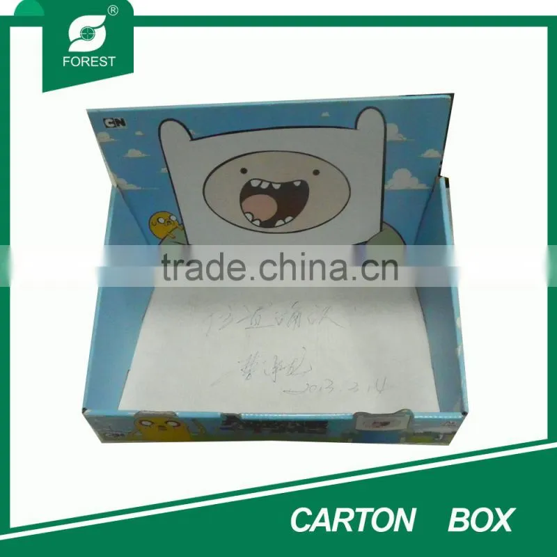 BLUE PRINTING PAPER CARDBOARD FOLDING MATT DISPLAY BOX