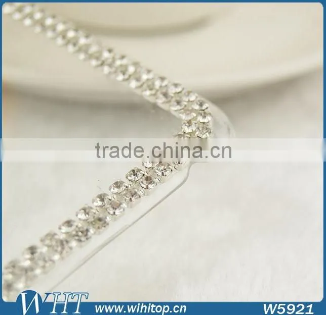DIY Pink Ribbon with Crystal Diamond Ring Clear Case for iPhone 6 Plus
