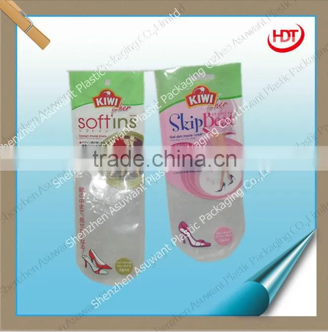 transparent socks packaging irregular plastic zipper pouches