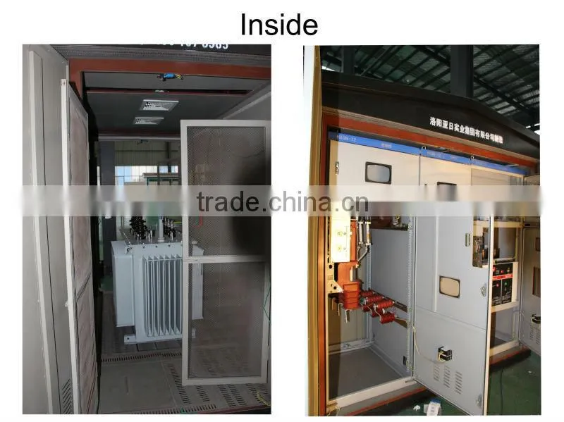 250kva three phase 10kv Pre-installed Type Substation American Type Substation transformer