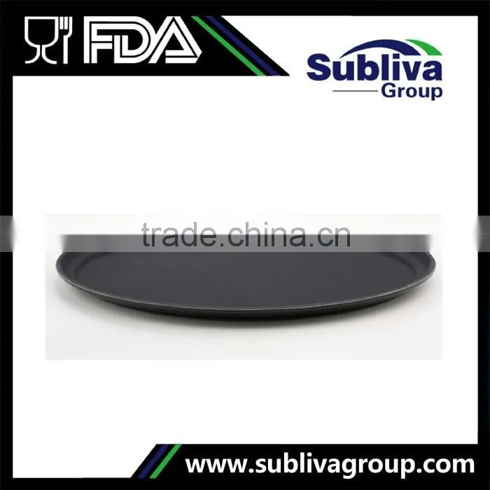 Manufacturer 18 Inch Non Slip Round Plastic Bar Tray