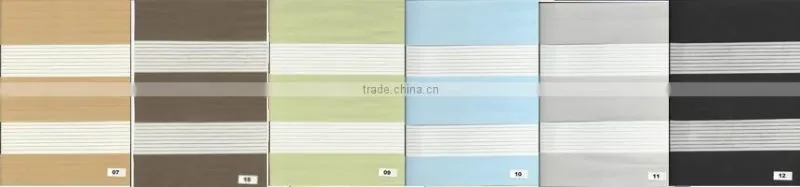 Textile venetian blinds day night office curtain and blinds doppelrollos
