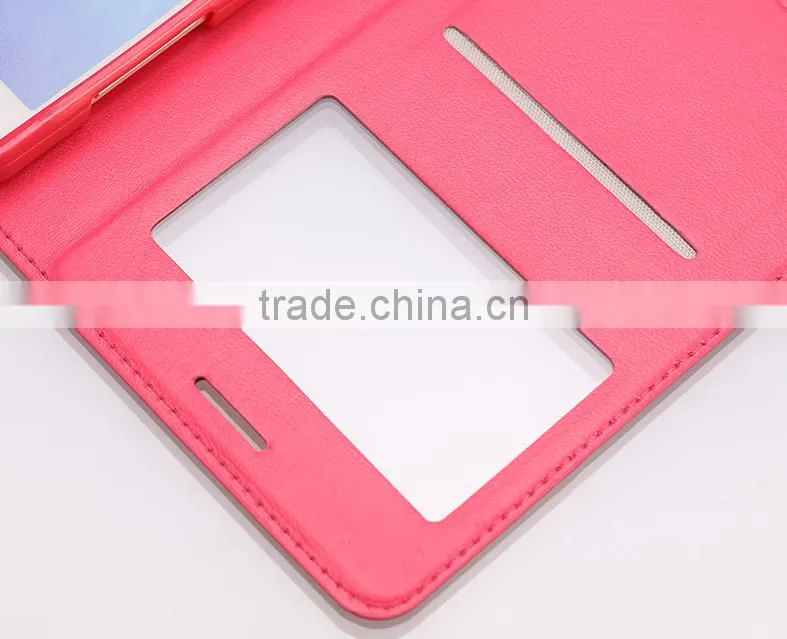 HD Open Window View Design Phone Case, Wallet Leather Case For iPhone 6