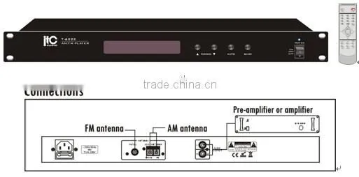 ITC T-6222 PA System System Used Rack Mount AM FM Digital Radio Tuner