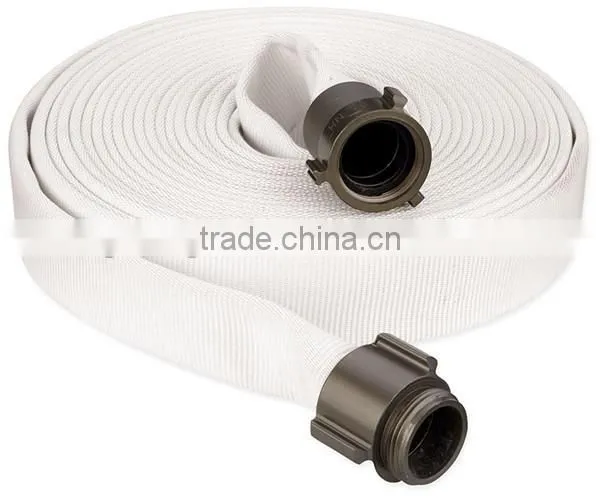 China high quality pvc layflat canvas fire hose for fire fighting