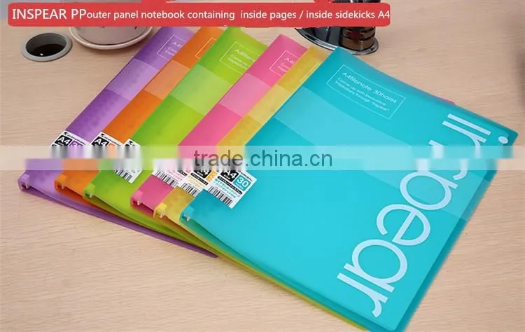 2016 new DIY file note colorful Outer panel Notebook memo pad dairy book spiral notebook Stationery Office Supplies