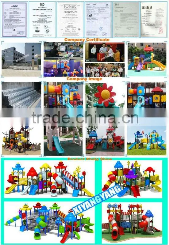 Outdoor plastic slide playground