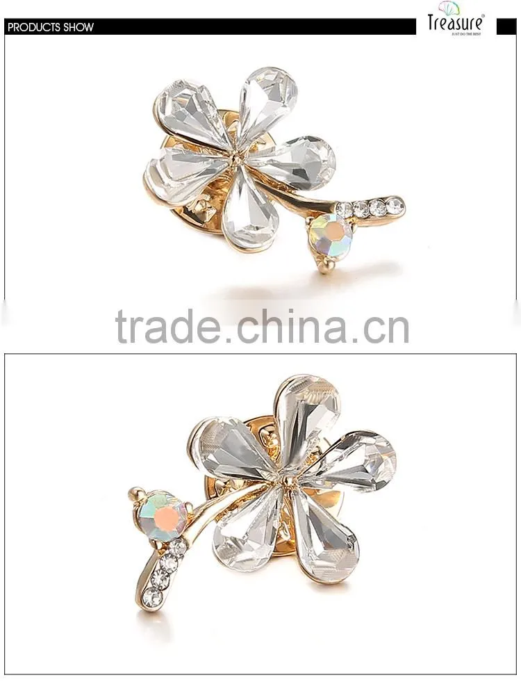 Wholesale Custom wedding brooch earring set Leather Jewelry Box