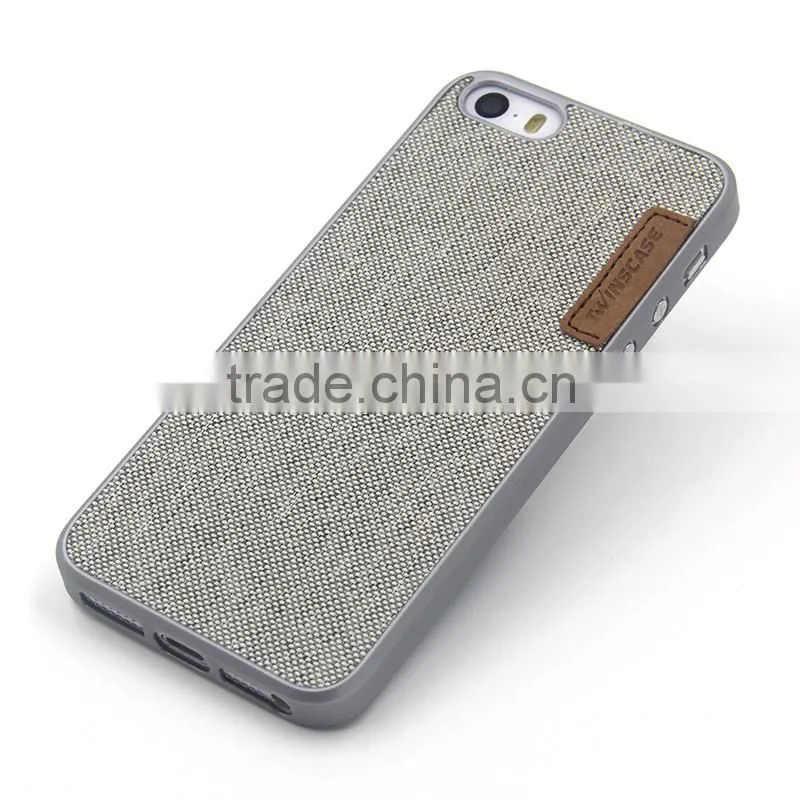 Personalized case for mobile phone, phone case laminated with canvas