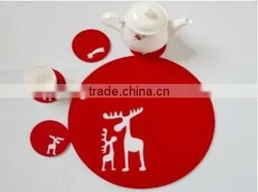 5pc /set felt table placemat