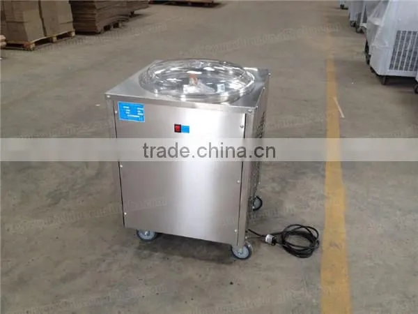 Hot sale 2015 Thailand single pan fried ice cream rolled machine