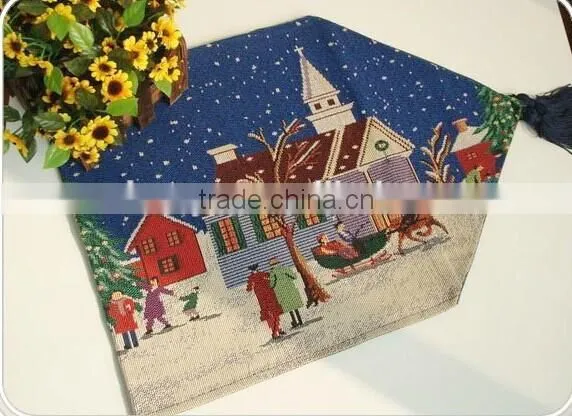 New Design Beautifu Luxury Jacquard Christmas Table Runner