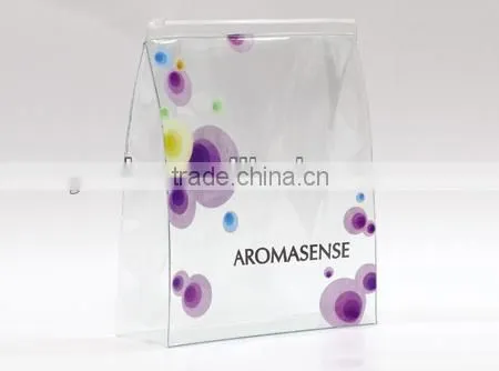 Clear PVC Plastic Shop Packaging Bag With Zip Lock