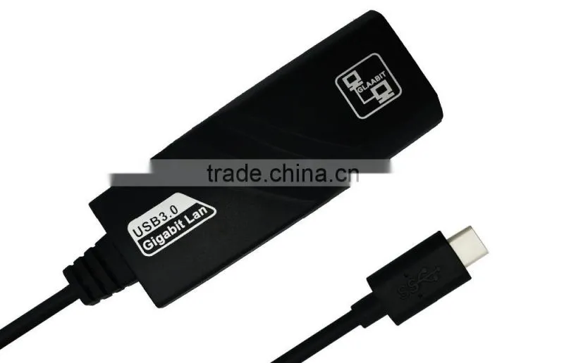 USB3.1/Type-C to Gigabit Ethernet Adapter USB3.1 to USB3.0 Gigabit Lan for Macbook