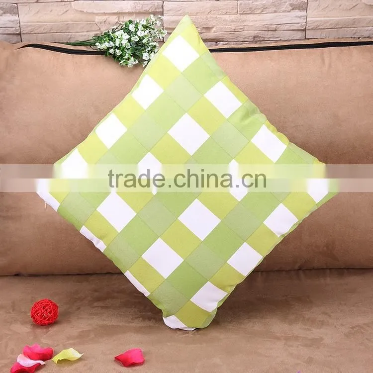 2015 new the plaid printed cotton pillowcases Creative home sofa cushion for leaning on