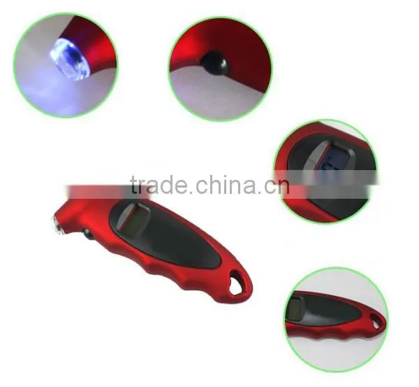 LCD Display Digital Tire Pressure Gauge with Blue LED backlight for testing car ,truck and SUV