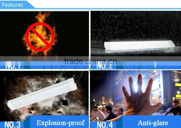 2015 popular design 45w ip65 waterproof RA 75 fireproof led tri-proof light