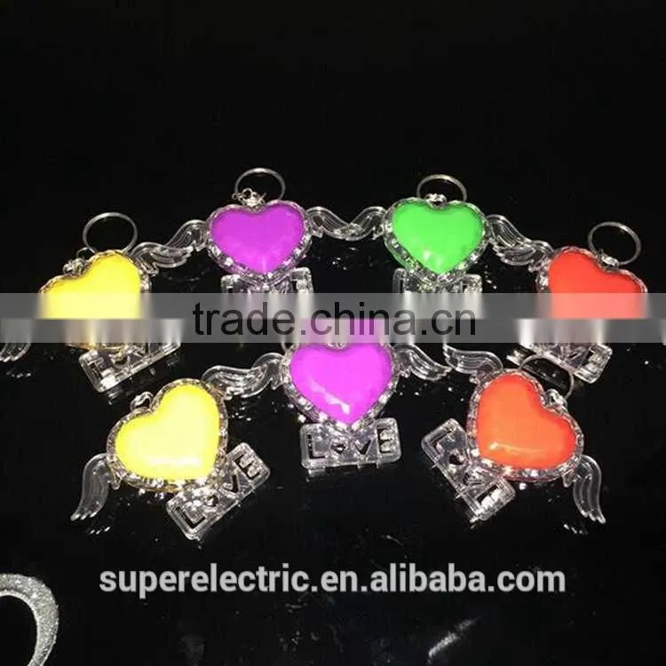 Made in china high quality hot custom made car shape led plastic key chain