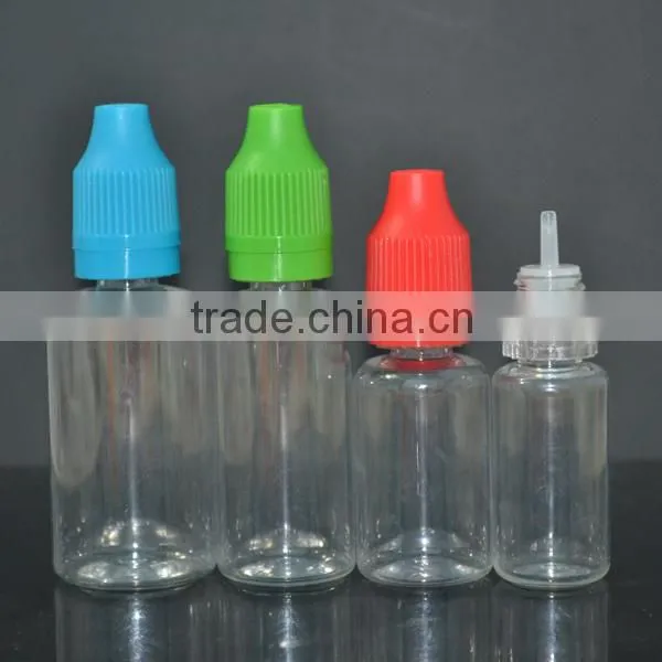 30ml long neck pet bottle light blue / light blue pet bottle tamper childproof cap/ light blue empty bottle 30ml