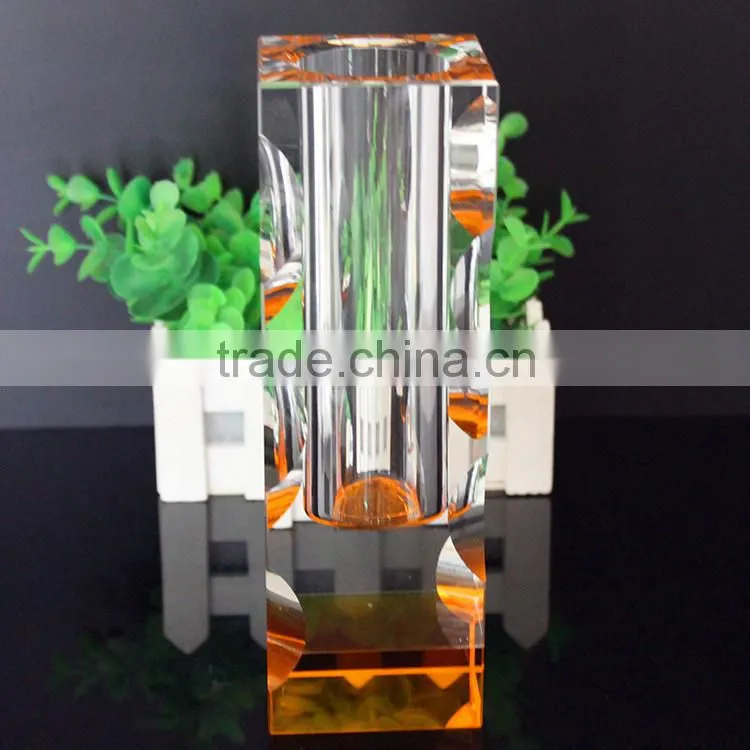 wholesale chinese square glass flower vase painting designs