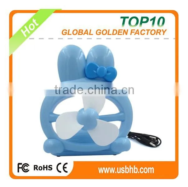 New plastic air battery power portable usb cooling fan with strong wind