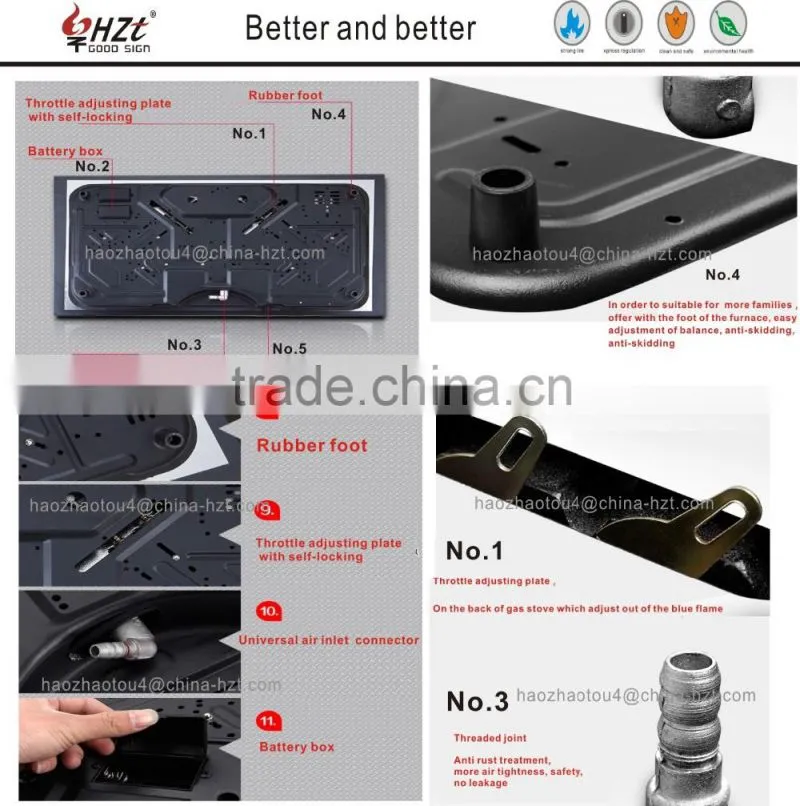hot selling 3 burners commercial portable gas stove burner