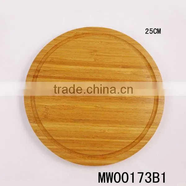 round shaped bamboo cutting board