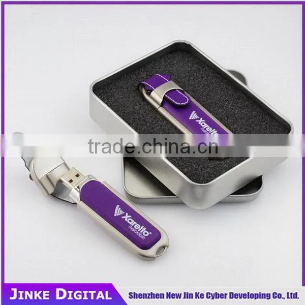 Special unique oem 16gb black leather usb flash drive