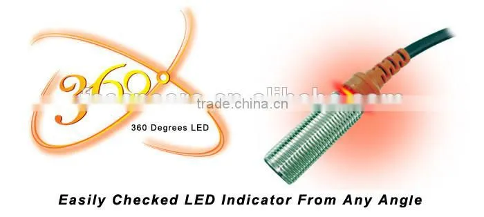 Inductive Sensor F3C-12KN04 series, M12, Cylinder Shape Inductance Sensor, PNP/NPN, Non-flush, Can Be Customized 5v DC, PUR