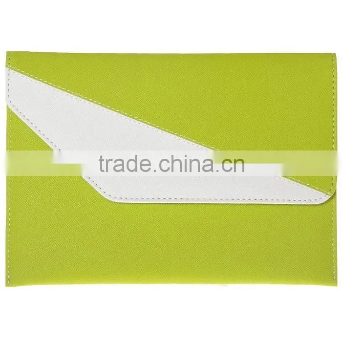 2-Tone PU Leather Envelope Sleeve Pouch for Tablet with Card Holders