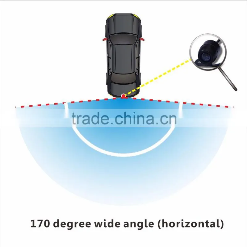 Samll butterfly backup Car rear view camera with 170 degree wide view angle and wterproof IP67