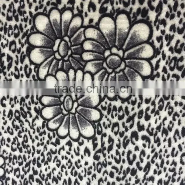 Flower With Leopard Print ks Velvet
