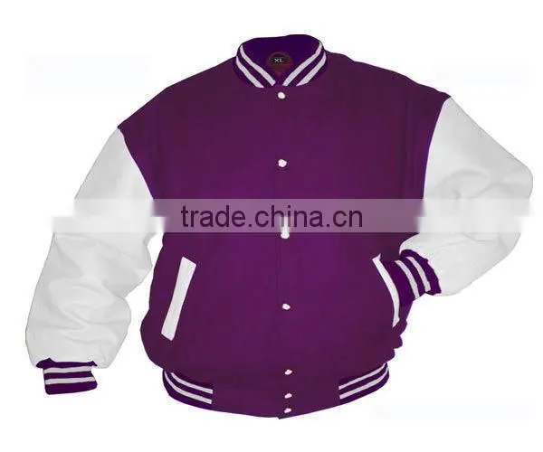 High quality hot sale mens winter leather bomber jacket