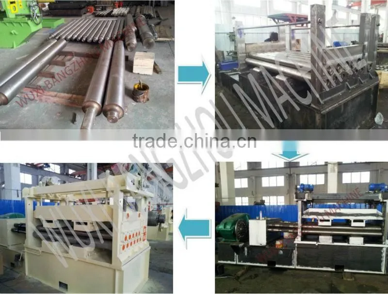 6x1600 fourfold-roller leveling /flattening machine