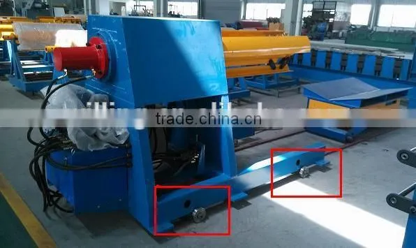 5 tons hydraulic steel coil unwinder