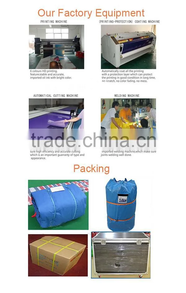 hot sell 1.5m Diameter Advertising Inflatable Trip led Balloon with printed stand LED Balloon for Concert or Action or Party