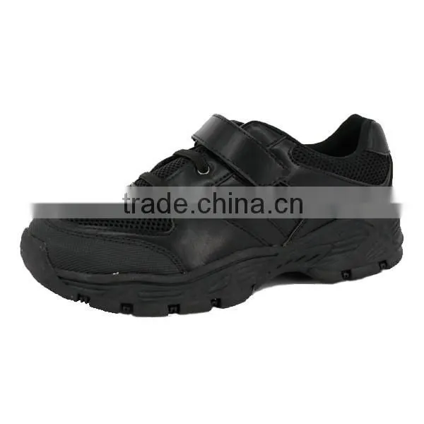 Choozii Custom Logo Manufacturers Designer Children Black Leather Mesh Sport Sneaker School Shoes for Teenage Boys