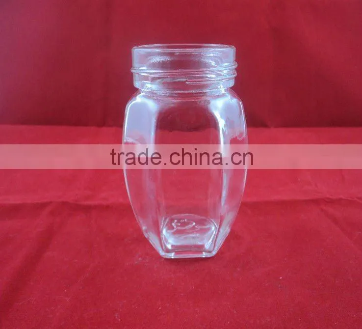 330ml empty glass jar for pickles, honey, jam