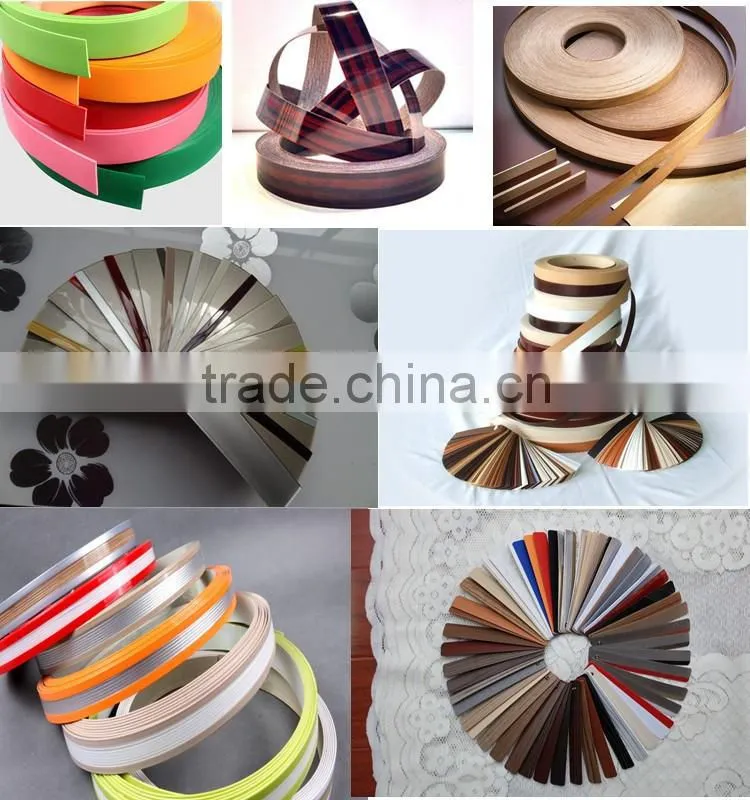 good quality wood grain kitchen cabinet pvc edging strip trimming for mdf