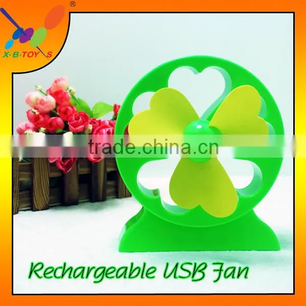 High quality USB cooling Lucky Flower desk fan for notebook, Summer gift,USB table Fan