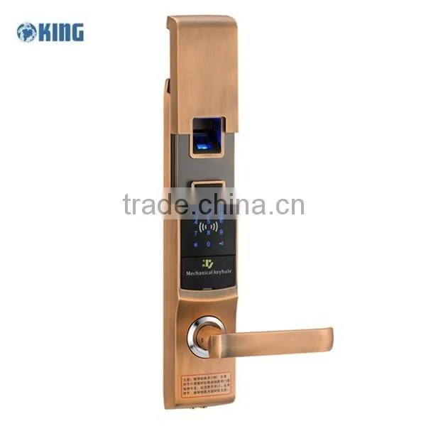 New design zinc alloy fingerprint door lock