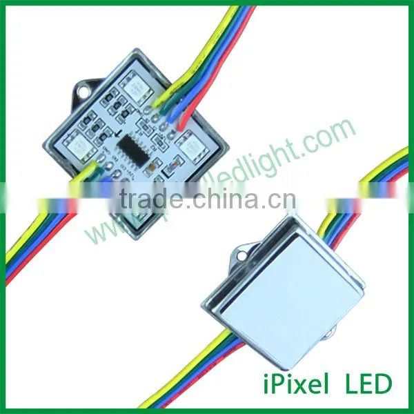 Arduino 4 leds 5050 rgb ws2801 square led module waterproof