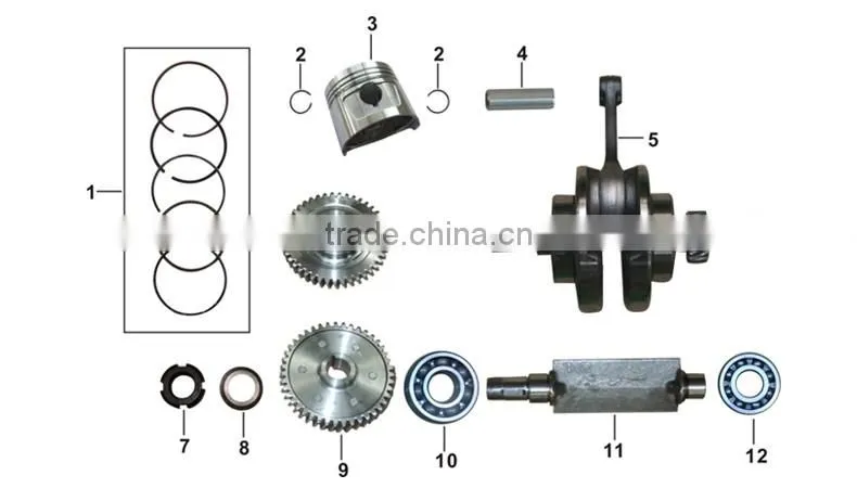 Motorcycle engine parts excellent mtotorcycle crankshaft for sale