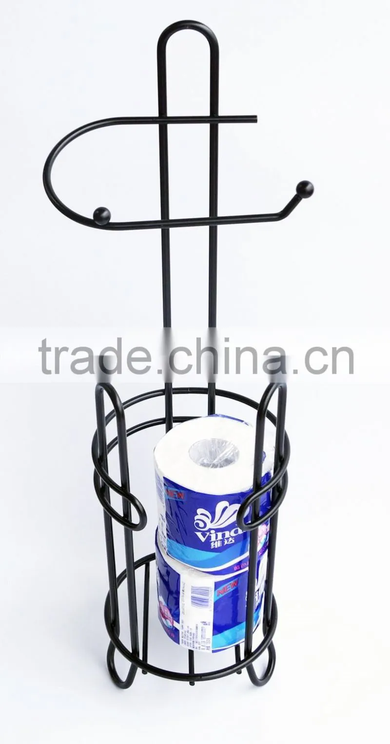 Homestar Waterproof Toilet Paper Holder Free Standing Stainless Toilet Paper Holder