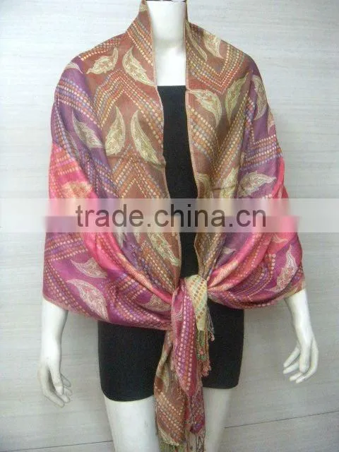 Fashionale ladies Viscose Jacquard Shawls/winter scarves