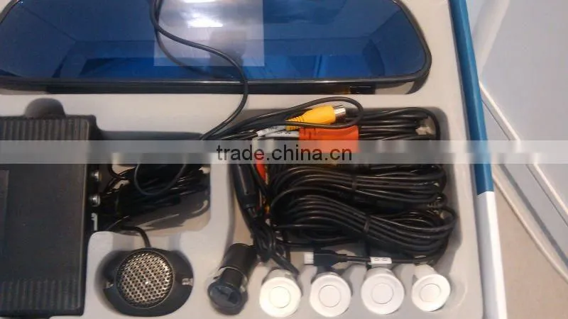 car Mirror display Parking Sensor system with reverse camera