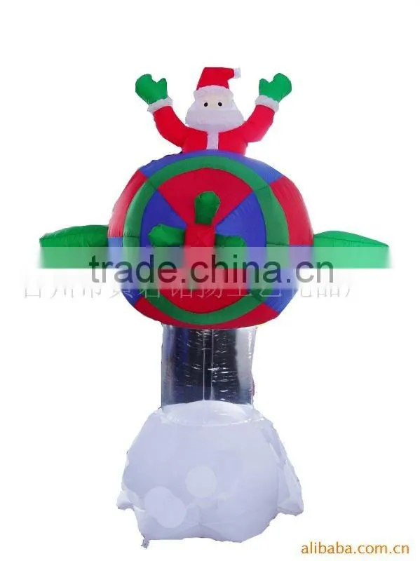 Inflatable santa claus sitting on aircraft for sale