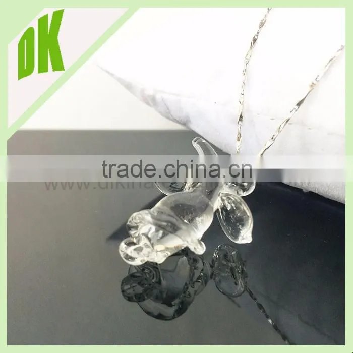 Hot selling handmade DIY jewelry // 2015 New Product Facet glass Necklace Handmade fashion wholesale jewelry