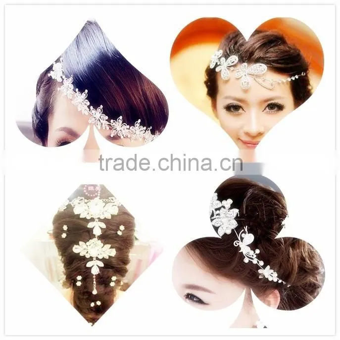 2016 Hot selling rhinestone trim pearl rhinestone chain trim for wholesale